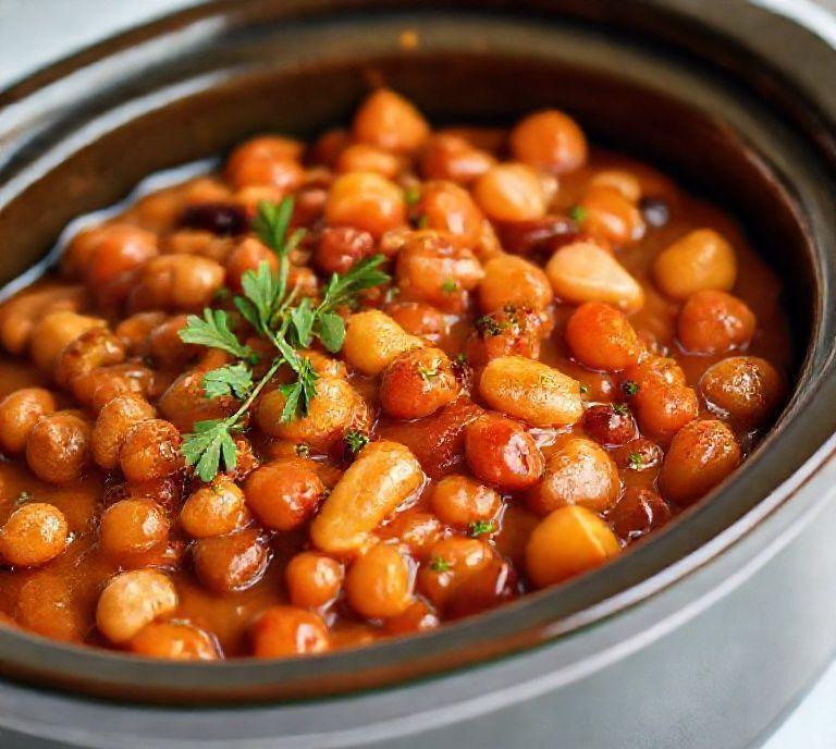 Baked Beans Vegetarian Slow Cooker Recipe (Guide)