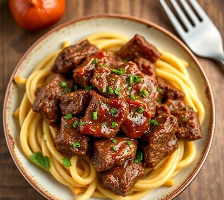 BBQ Beef Tips Slow Cooker Recipe (Guide)