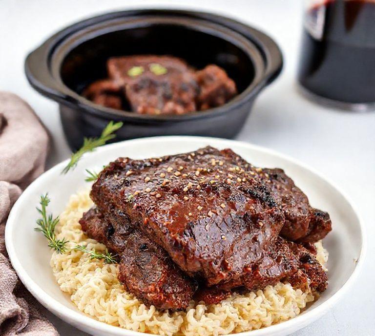 Beef Short Ribs Slow Cooker Red Wine Recipe (Guide)