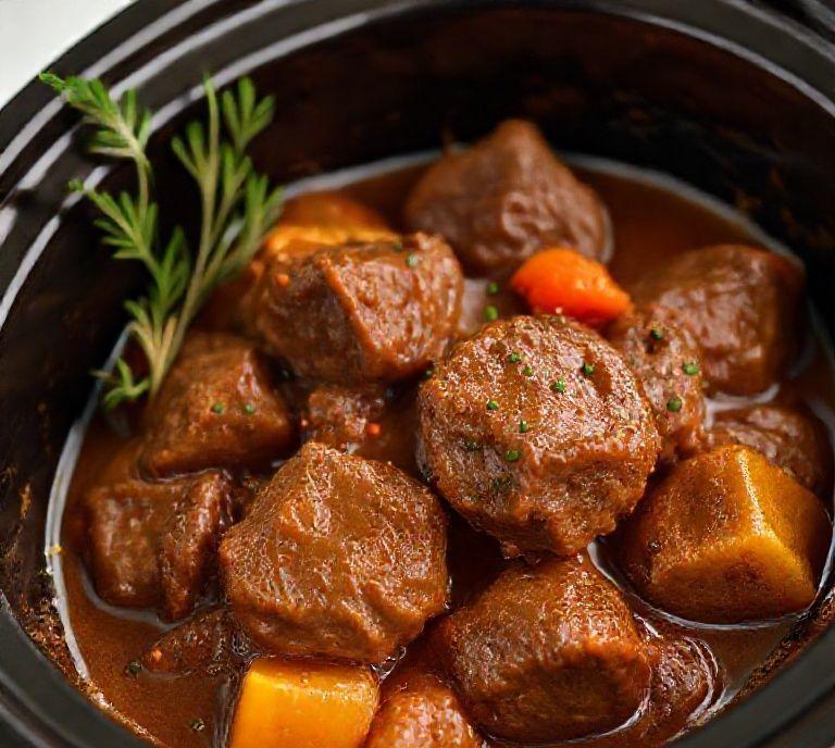 Beef Stew Meat Slow Cooker Recipe (Guide)