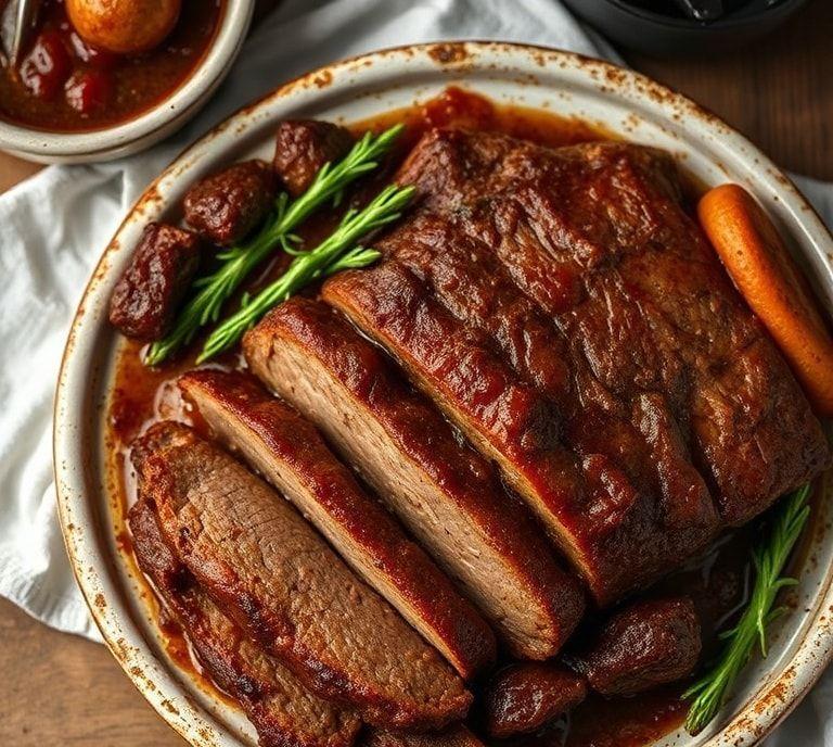 Brisket Oven Slow Cook Recipe (Guide)