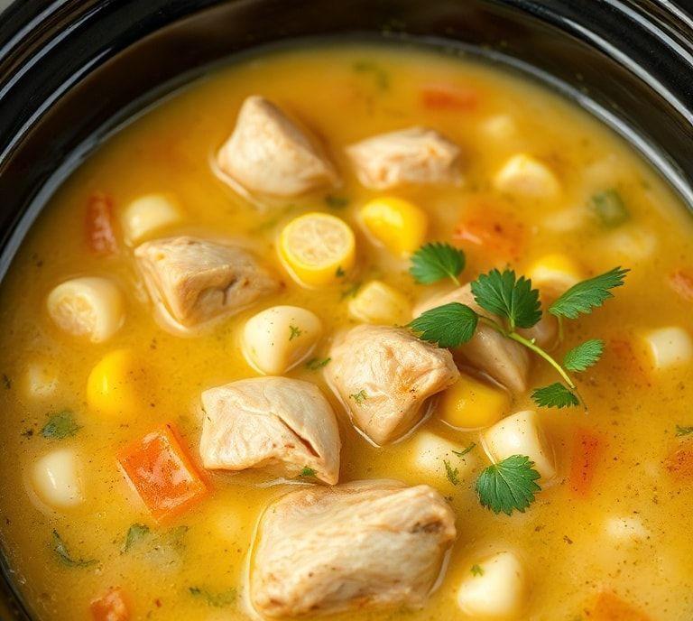 Chicken And Corn Soup Slow Cooker Recipe (Guide)
