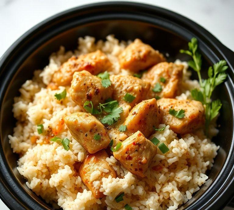 Chicken And Rice Slow Cooker Recipe (Guide)