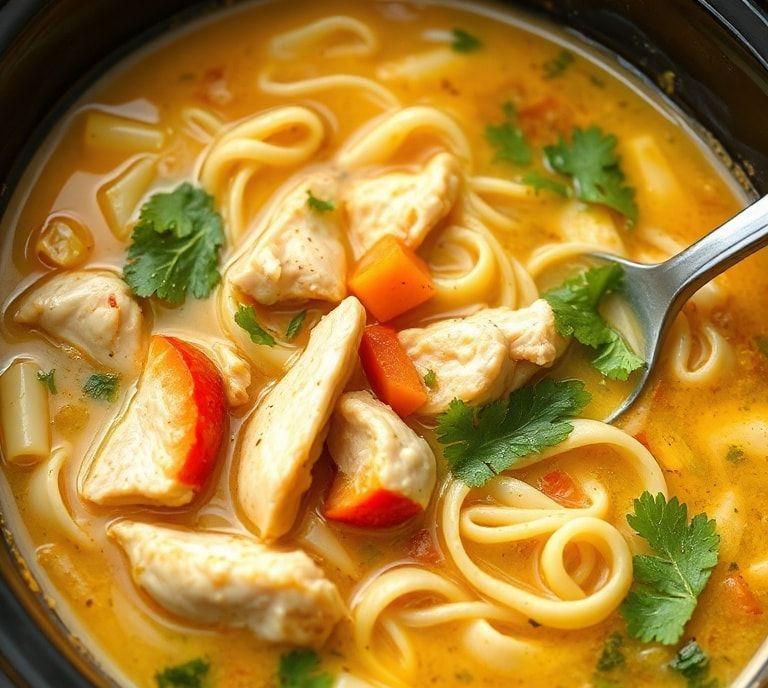 Easy Chicken Noodle Soup Slow Cooker Recipe (Guide)