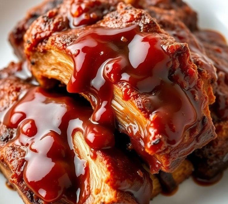 Easy Slow Cooker Ribs Brown Sugar BBQ Sauce Recipe (Guide)
