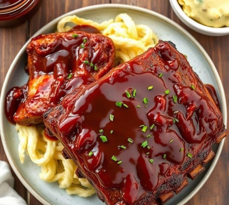 Easy Slow Cooker Ribs With BBQ Sauce Recipe (Guide)