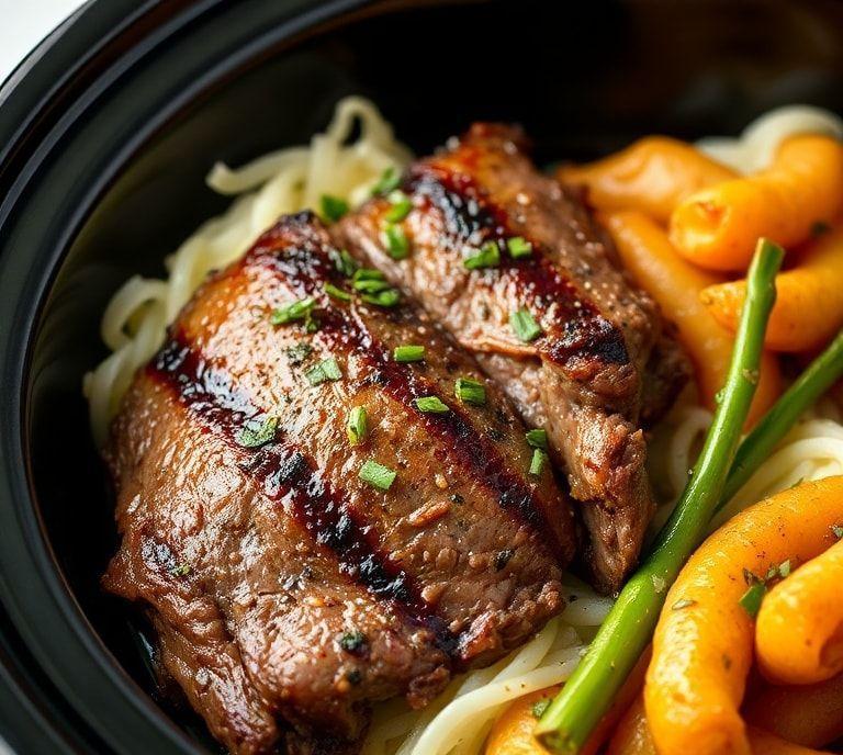 Flank Steak Slow Cooker Easy Recipe (Guide)