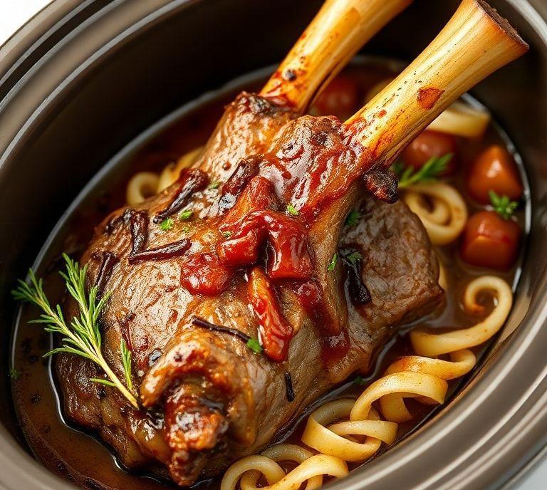 greek lamb shank slow cooker recipe