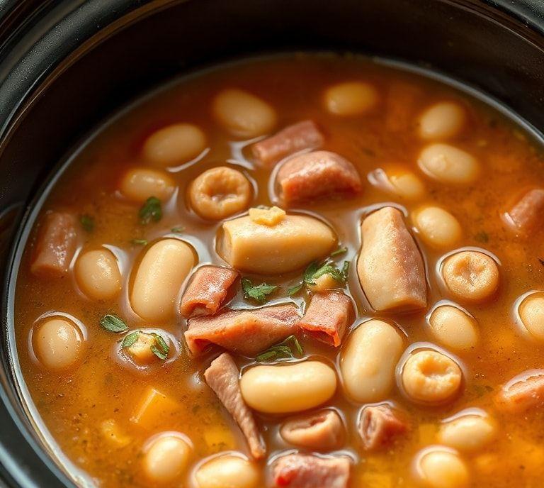 Ham Bone Bean Soup Slow Cooker Recipe (Guide)
