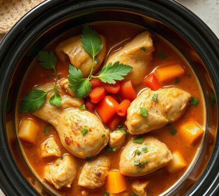 Healthy Chicken Stew Slow Cooker Recipe (Guide)