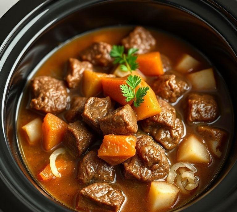 Homemade Beef Stew Slow Cooker Recipe (Guide)