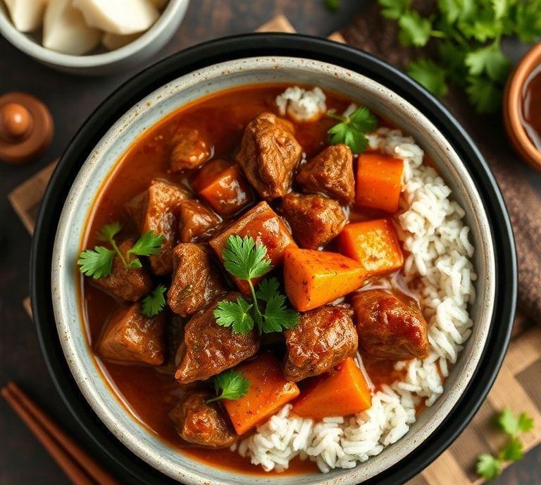 Hot Beef Curry Slow Cooker Recipe (Guide)