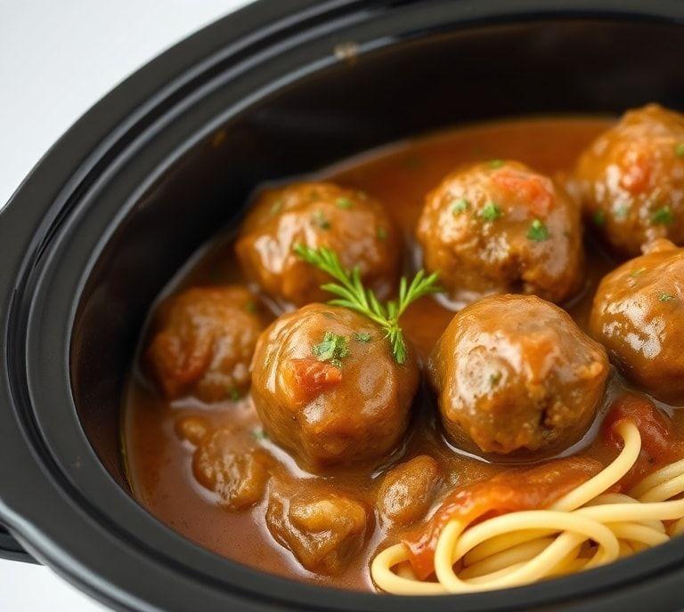 Meatballs And Gravy Slow Cooker Recipe (Guide)