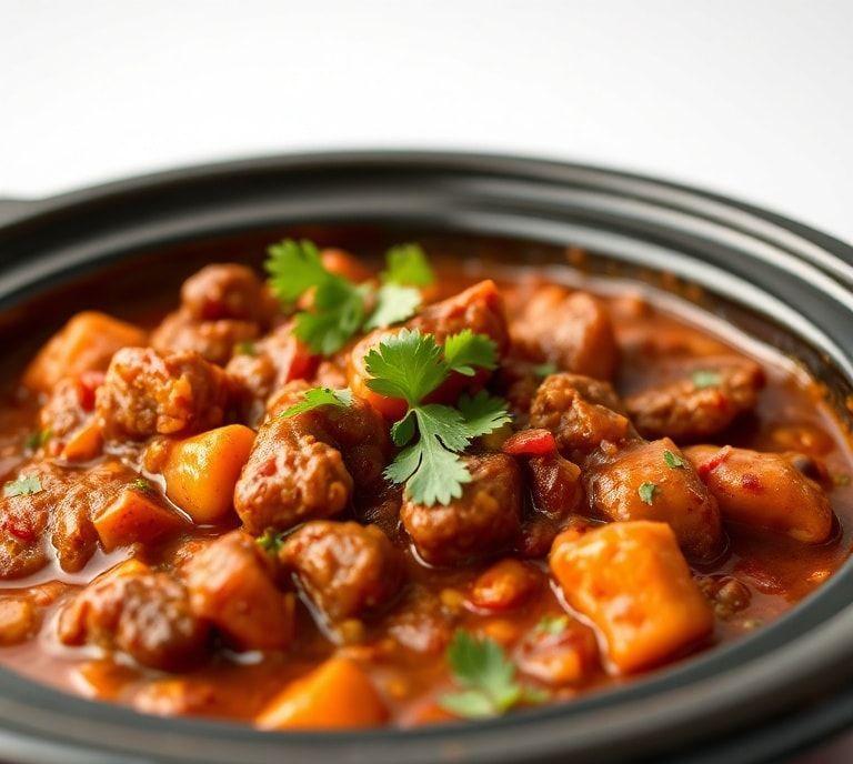 Meaty Chili Slow Cooker Recipe (Guide)