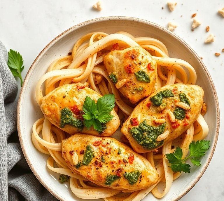 Pesto Chicken Slow Cooker Recipe (Guide)