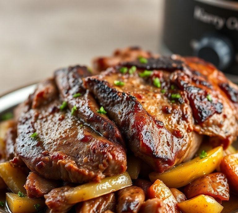 pork brisket slow cooker recipe