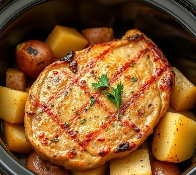 Pork Chop And Potato Slow Cooker Recipe (Guide)