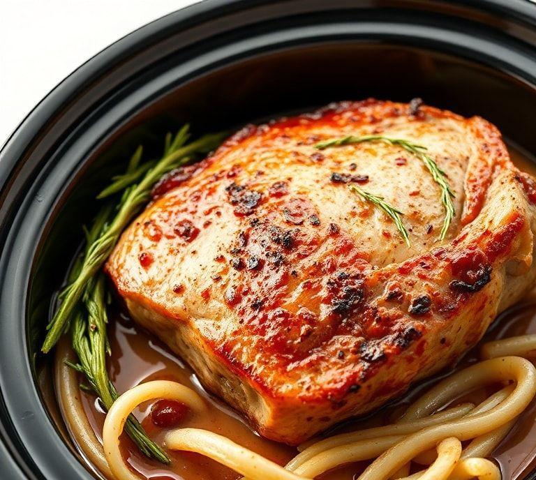 Pork Loin Chop Slow Cooker Easy Recipe (Guide)