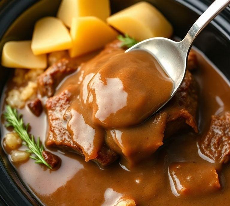 pot roast gravy slow cooker recipe