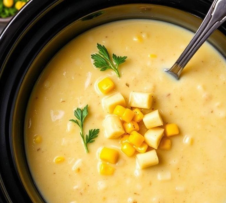 potato corn chowder slow cooker recipe
