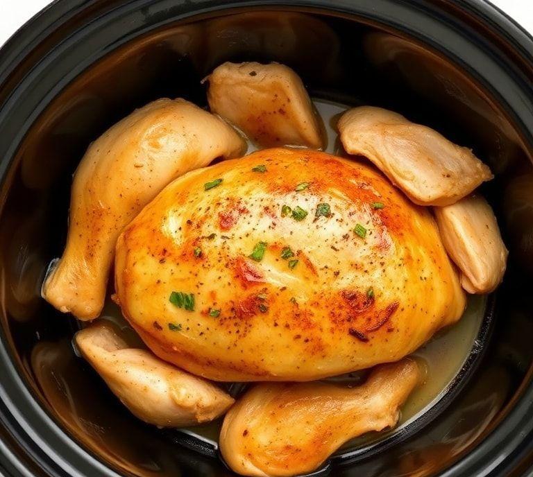 Simple Whole Chicken Slow Cooker Recipe (Guide)