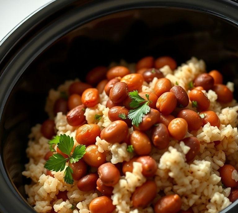 Slow Cooker Beans And Rice Recipe (Guide)