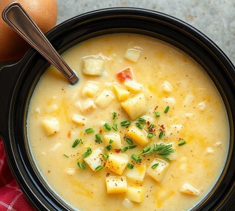 Slow Cooker Crockpot Potato Soup Recipe (Guide)