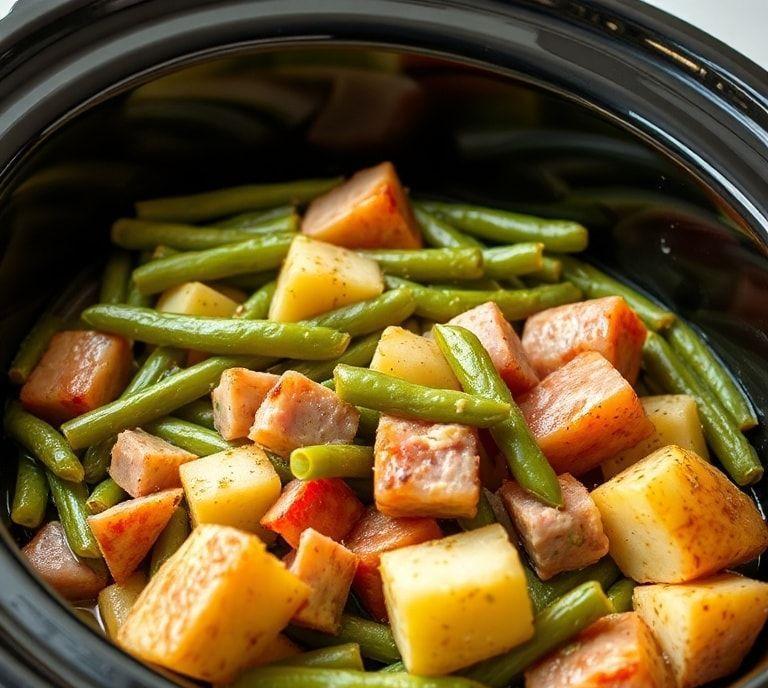 Slow Cooker Green Beans Ham And Potatoes Recipe (Guide)