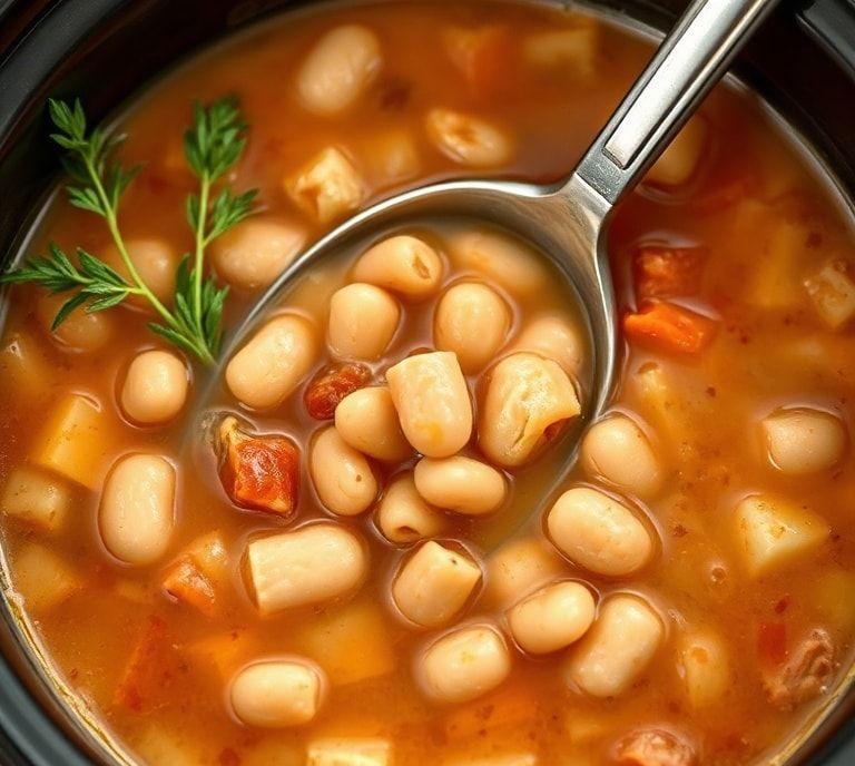 Slow Cooker Ham And Bean Soup Recipe (Guide)