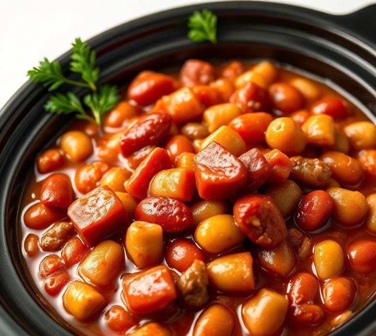 Slow Cooker Pork And Beans Recipe (Guide)