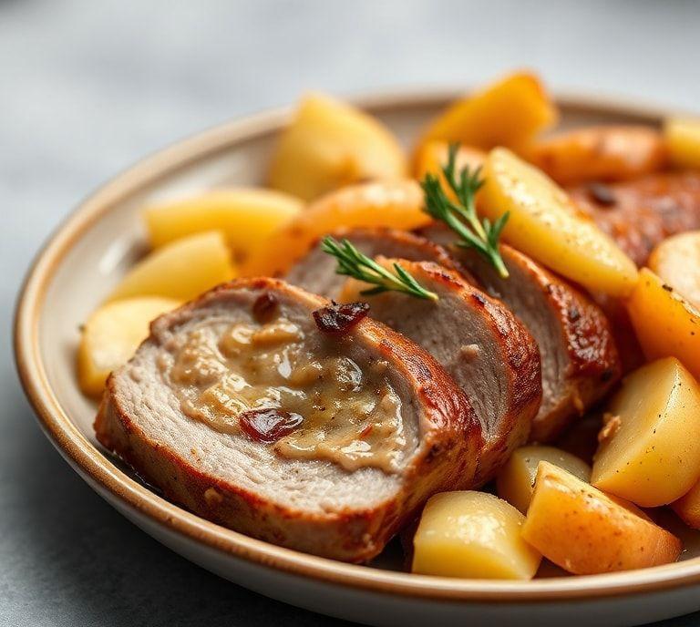 Slow Cooker Pork Tenderloin With Apples Recipe (Guide)