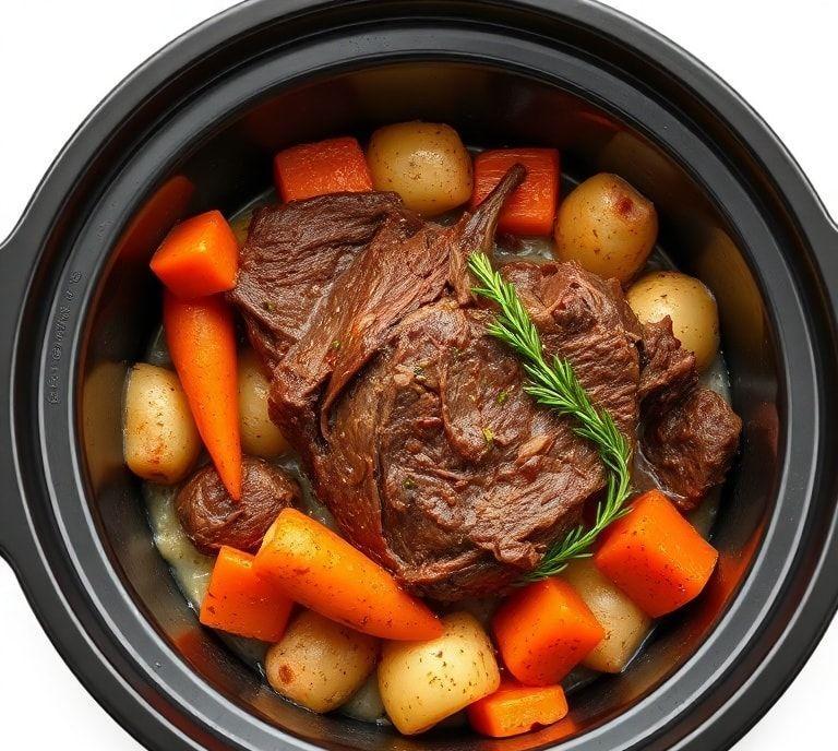 Slow Cooker Pot Roast With Carrots And Potatoes Recipe (Guide)
