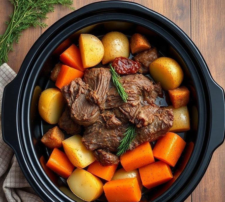 Slow Cooker Roast Beef With Potatoes And Carrots Recipe (Guide)