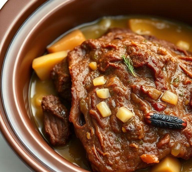 slow cooker roast with onion soup mix recipe
