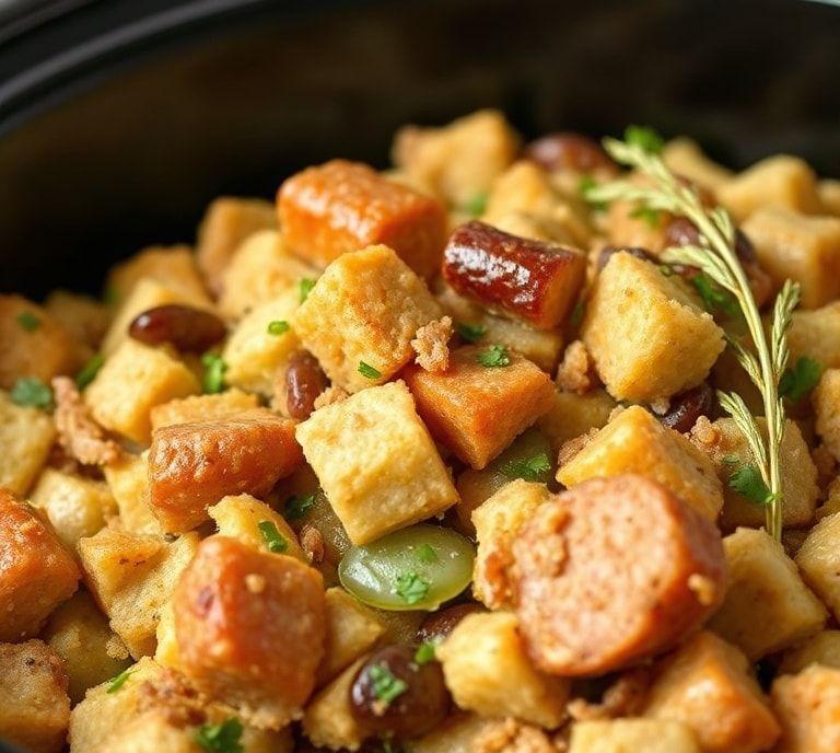 Slow Cooker Sausage Stuffing Recipe (Guide)