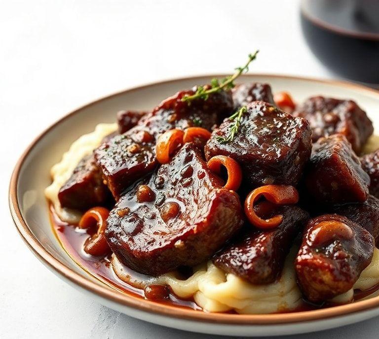 Slow Cooker Short Ribs Red Wine Recipe (Guide)