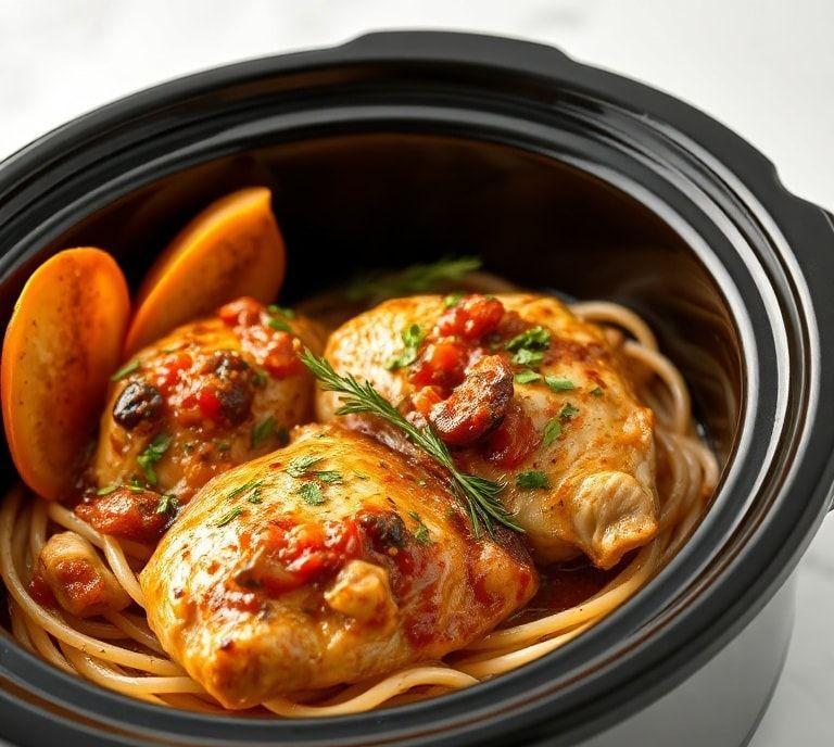 Tuscan Chicken Slow Cooker Recipe (Guide)